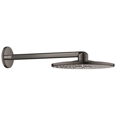 Grohe Rainshower SmartActive deszczownica okrągła 31 cm z ramieniem ściennym hard graphite 26475A00