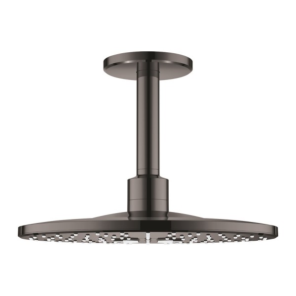 Grohe Rainshower SmartActive deszczownica okrągła 31 cm z ramieniem sufitowym hard graphite 26477A00