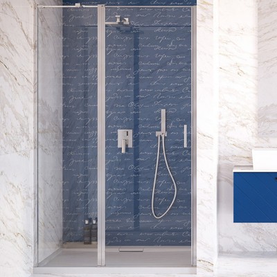 Besco Eco-C drzwi do wnęki uchylane ze ścianką stałą 100 cm EC-100-190C