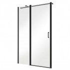 Besco Exo-C Black drzwi prysznicowe 100 cm czarny mat ECB-100-190C