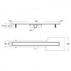 Besco Virgo White odpływ liniowy 70 cm OL-70-VW