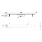 Besco Virgo White odpływ liniowy 80 cm OL-80-VW