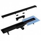Besco Virgo Black Duo odpływ liniowy 60 cm OL-60-VN