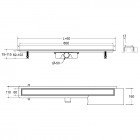 Besco Virgo Next Duo odpływ liniowy 80 cm OL-80-VND