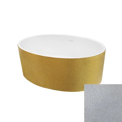 Besco Uniqa Glam umywalka nablatowa 32x46 cm srebrna UMD-U-NGS