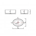 Besco Uniqa umywalka nablatowa 32x46 cm UMD-U-NB