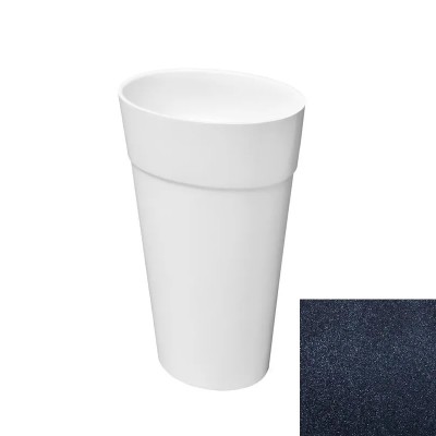 Besco Uniqa Glam umywalka wolnostojąca 32x46 cm grafitowa UMD-U-WGG