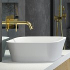 Besco Assos umywalka nablatowa 40x50 cm biała UMD-A-NB