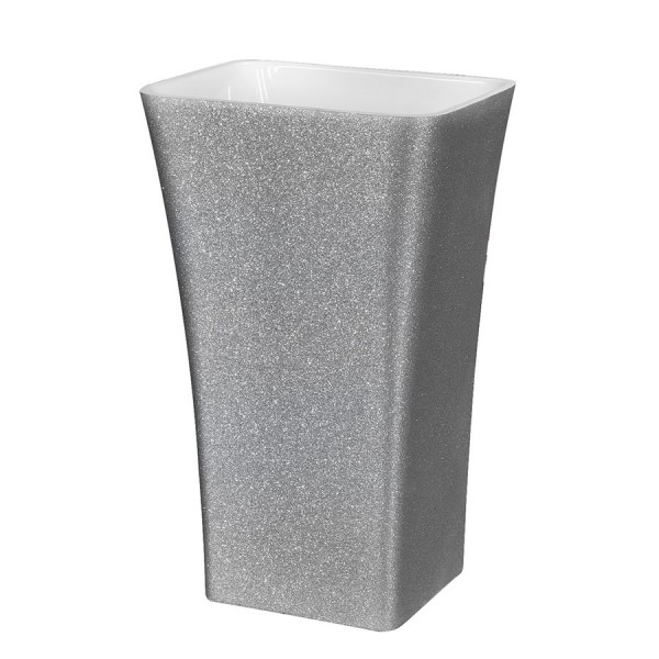 Besco Assos umywalka wolnostojąca 40x50 cm srebrna UMD-A-WOS