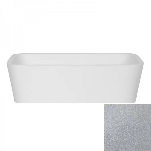 Besco Assos Glam umywalka nablatowa 40x50 cm srebrna UMD-A-NBS