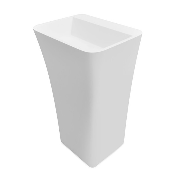 Besco Assos S-Line umywalka wolnostojąca 40x50 cm biała UMD-AP-WO