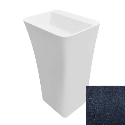 Besco Assos S-Line Glam umywalka wolnostojąca 40x50 cm grafitowa UMD-AP-WOG