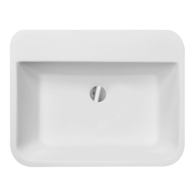 Besco Assos S-Line umywalka nablatowa 40x50 cm biała UMD-AP-NB