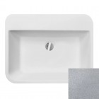 Besco Assos S-Line umywalka nablatowa 40x50 cm srebrna UMD-AP-NBS