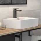 Besco Vera umywalka nablatowa 40x50 cm biała UMD-V-NB