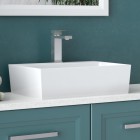 Besco Vera umywalka nablatowa 40x50 cm biała UMD-V-NB