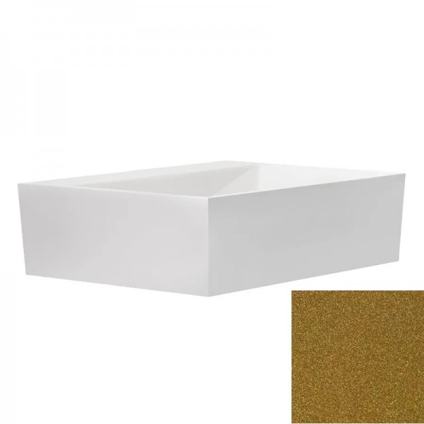 Besco Vera umywalka nablatowa 40x50 cm złota UMD-V-NBZ