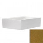 Besco Vera umywalka nablatowa 40x50 cm złota UMD-V-NBZ