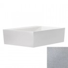 Besco Vera umywalka nablatowa 40x50 cm srebrna UMD-V-NBS