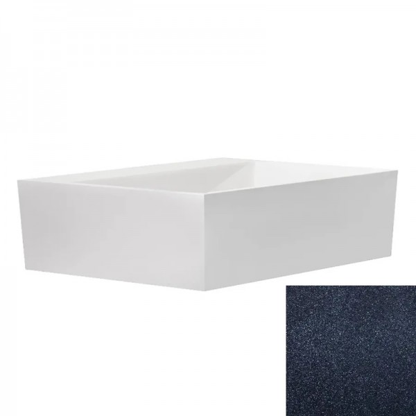 Besco Vera umywalka nablatowa 40x50 cm grafitowa UMD-V-NBG