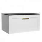 Besco Dexa szafka podumywalkowa 60 cm biała uchwyt złoty SUD-654-BZ