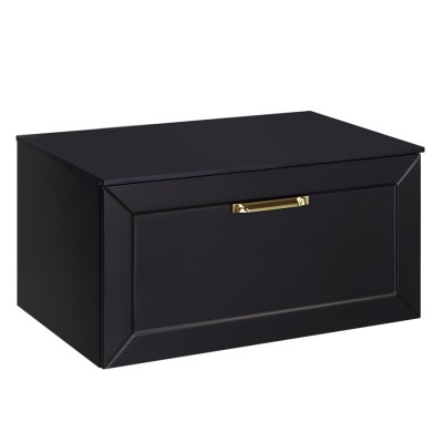 Besco Dexa szafka podumywalkowa 60 cm czarna uchwyt złoty SUD-654-CZ