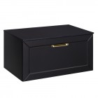 Besco Dexa szafka podumywalkowa 60 cm czarna uchwyt złoty SUD-654-CZ