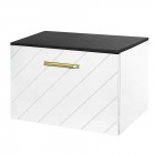 Besco Floo/Dexa Slim Black blat 60x51x1,2 cm czarny mat BFD-SC-60