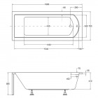 Besco Shea wanna prostokątna 170x70 cm biała WAS-170-PK