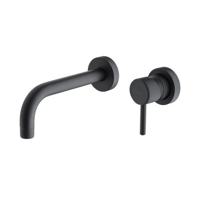 OUTLET Giulini Giovanni Futuro bateria umywalkowa podtynkowa wylewka 15 cm czarny mat 6520-15/CZAR