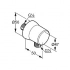 Kludi Sirena przyłącze kątowe do węża