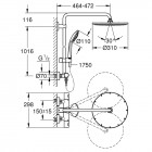 Grohe Euphoria System 310 system prysznicowy z termostatem chrom 26075000