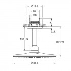 Grohe Rainshower SmartActive deszczownica okrągła 31 cm z ramieniem sufitowym chrom 26477000