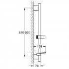 Grohe Rainshower SmartActive drążek prysznicowy 90 cm chrom 26603000