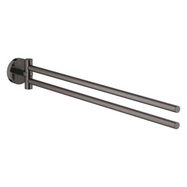 Grohe Essentials wieszak na ręcznik dwuramienny hard graphite 40371A01