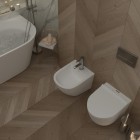 Massi Decos miska WC wisząca z deską wolnoopadającą Slim biała MSM-3673SLIM