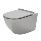 Massi Decos miska WC wisząca Rimless z deską wolnoopadającą szary mat MSM-3673RIMSLIM-MG