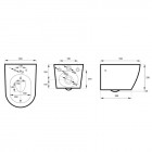 Massi Decos miska WC wisząca z deską wolnoopadającą Slim biała MSM-3673SLIM