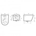 Massi Decos miska WC wisząca z deską wolnoopadającą białą MSM-3673RIMDU