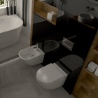 Massi Decos miska WC wisząca z deską wolnoopadającą białą MSM-3673RIMDU