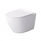 Massi Decos Mini miska WC wisząca Rimless z deską wolnoopadającą Slim biała MSM-0003SLIM