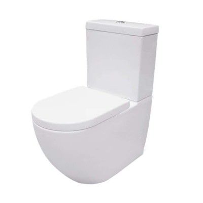Massi Decos Kompakt WC miska Rimless + zbiornik + deska WC wolnoopadająca biały MSK-2673ADU