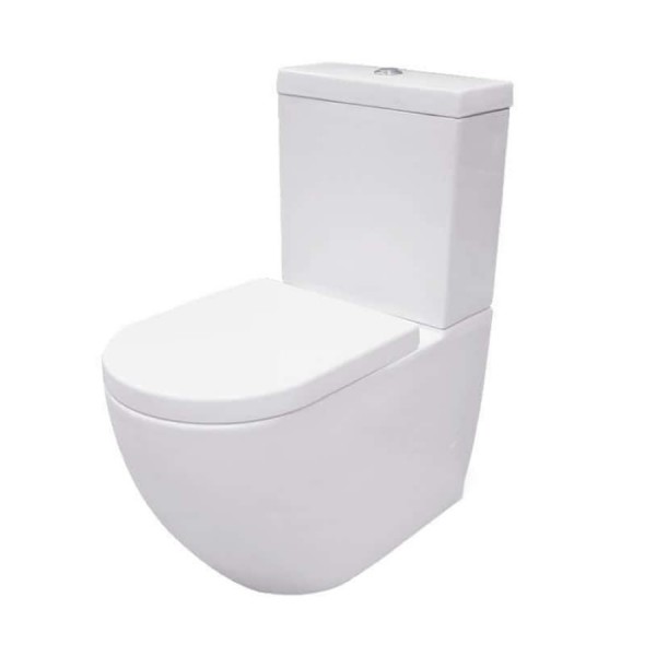 Massi Decos Kompakt WC miska Rimless + zbiornik + deska WC wolnoopadająca biały MSK-2673ADU