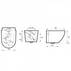 Massi Loca miska WC wisząca z deską wolnoopadającą biała MSM-3083DU