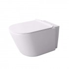 Massi Loca Mini miska WC wisząca Rimless z deską wolnoopadającą biała MSM-0002SLIM