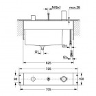 Grohe element wewnętrzny do baterii wannowej trzyotworowej
