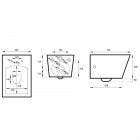 Massi Inglo miska WC wisząca z deską wolnoopadającą biała MSM-2389DU