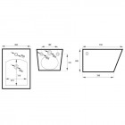 Massi Inglo bidet wiszący biały MSB-5389