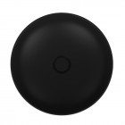 Massi Molis umywalka nablatowa okrągła 38 cm czarny mat MSU-0013-MB
