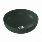 Massi Molis umywalka nablatowa okrągła 38 cm zielony mat MSU-0013-GR